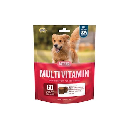 Petiq 5-in-1 Dog Multivitamin, Hickory Smoke Flavor, 60-Ct., 60PK 142
