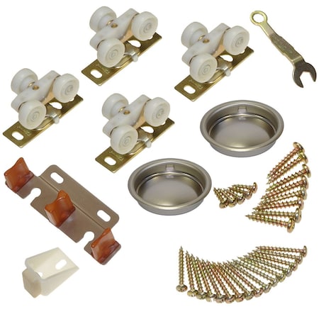 Le Johnson Door Hardware Set 138F Series Nylon F/ 1-3/8 in  Doors - 125 Lbs 13313802