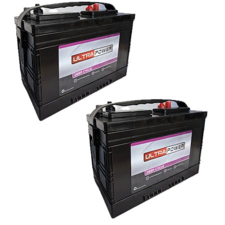 Ultrapower 12V 780 MCA Maintenance-Free Marine Battery Group 27, 2PK EV27