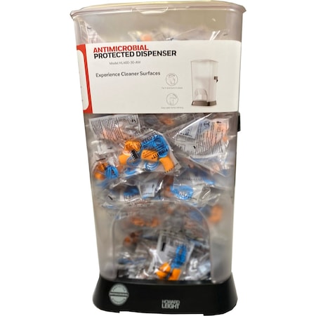 Honeywell Howard Leight Prefilled FirmFIt Antimicrobial-Protected Dispenser, FF-30, 400PK HL400-FF-30-AM