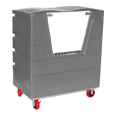 Myton Industries Security Transfer Truck, 34 cubic ft., GRY, Caster Dia.: 6" VFC-4829H6SP GRY