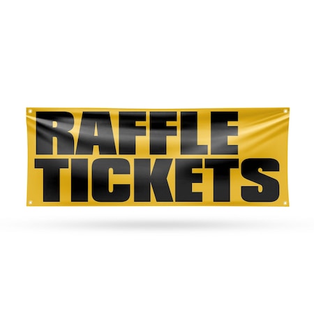 Signmission Raffle Tickets, 18 Inch x 48 Inch, Vinyl Banner B-30828