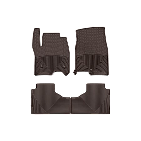 Weathertech Cocoa, Front and Rear All Weather Floor Mats W568CO-W569CO