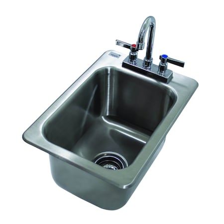 Advance Tabco Special Value Drop-In Sink 1-compartment 10 in. wide x 14 in. front-to-back x 10 in. deep bowl DI-1-10-X