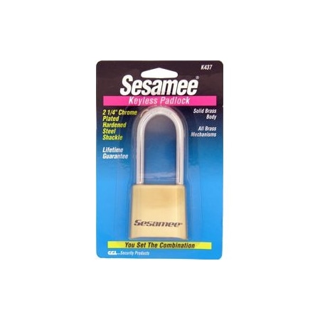 Eberhard Mfg Co Sesamee Brass Padlock K437