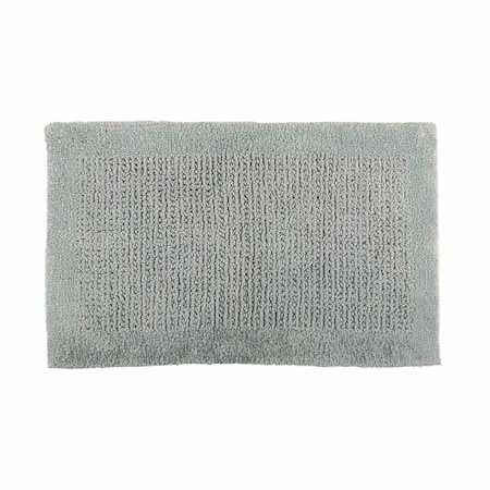 Lavish Home Bathroom Rugs 2-Piece Cotton Bath Mat Set Reversible Rugs for Shower, Tub, Toilet, or Vanity HT-BATH3-CH