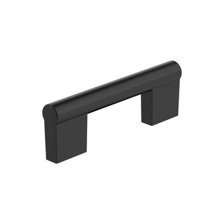 Amerock Versa 3 inch (76mm) Center-to-Center Matte Black Cabinet Pull, 10PK 10VMP55530FB