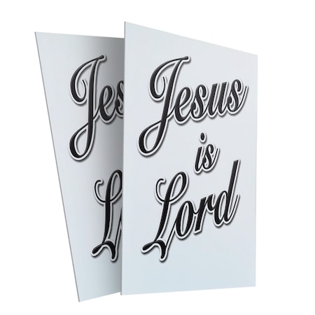 Signmission Jesus Is Lord, Plastic Signs Only 24 Inch x 36 Inch, Corrugated Plastic, 2PK CSB-2436-2PACK-Jesus Is Lord