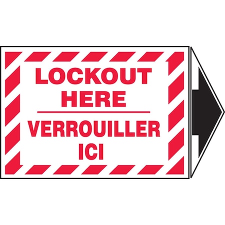 Accuform BILINGUAL LOCKOUTTAGOUT LABEL FBLSPS509VSP