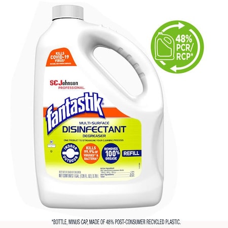 Fantastik Disinfectant Degreaser, Bottle, Unscented, 4 PK 311930