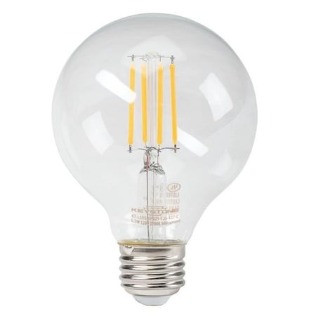 Keystone Globe Filament Bulb, 60W Equivalent, G25 shape, E26 Medium base, 2700K, 90 CRI, Clear KT-LED5.5FG25-E26-927-C