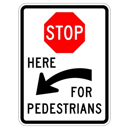 Sign Solutions Usa Traffic Sign, 18 in Width, Aluminum Sign, Vertical Rectangle DUS12HWT1824R1-5cL
