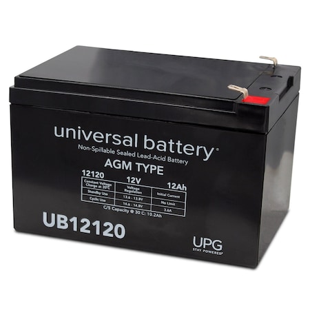 Upg Sealed Lead-Acid Battery, 12V, Lead Acid Chemistry UB12120