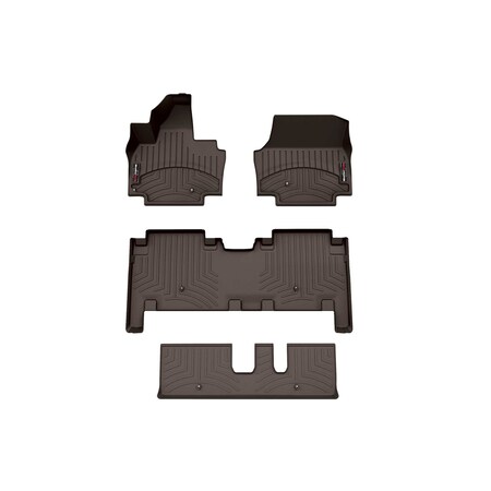 Weathertech Cocoa, Front, Rear and Rear Floorliners 471860-1-3-4