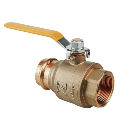 Everflow PressxFIP Adapter Ball Valve, Brass 2" 320T002-NL
