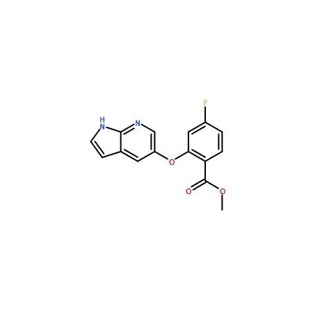 Ak Scientific Methyl 2-((1H-pyrrolo[2, 3-b]pyridin-5-yl)oxy)-4-fluorobenzoate (10g), CAS 1235865-75-4 0023AP-10g