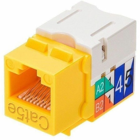 Monoprice Datacom Jack, Cat5, Punch Down, Yellow 5377
