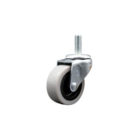 Service Caster 2 Inch Thermoplastic Rubber Wheel 5/16 Inch Threaded Stem Caster SCC-TS05S210-TPRS-5161815