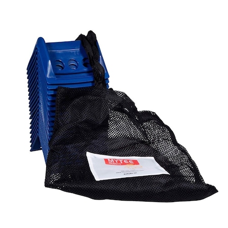 Mytee Products 20 Pcs 4inx6in HDPE Corner Protector w/ Carrying Bag - Blue PCP-20PACK-BLUE