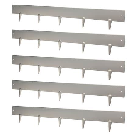 Kings County Tools 5 Pack Corten Steel Landscape Edging Border for Yard or Pathways GW37A06-02