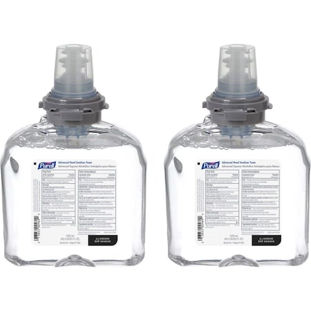 Purell Hand Sanitizer, Foam, 1200mL TFX Refill, PK2 5392-02