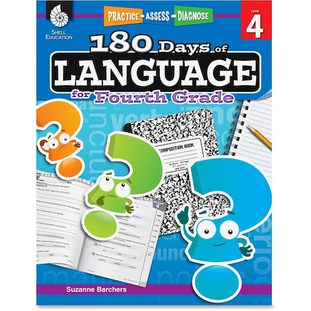 Shell Education 180 Days of Language Book, Grade 4 51169