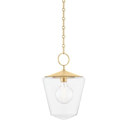 Hudson Valley Lighting Greene 1 Light Pendant 11.75 In. Aged Brass 8312-AGB