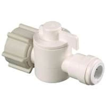 Watts In-Line Valve, 1/2 x 1/4 in Connection, NPS x CTS, 250 psi Pressure, Thermoplastic Body 3552-0806/P-672