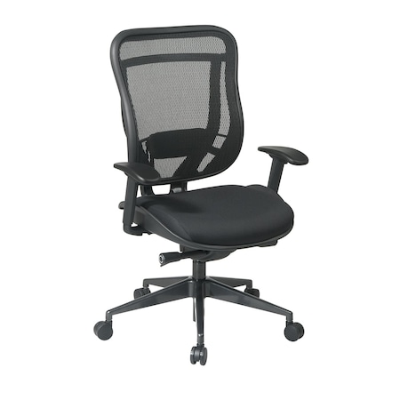 Space Seating 818 Series Big & Tall Executive High Back Chair with Breathable Mesh, Industrial Steel 818-31G9C18P