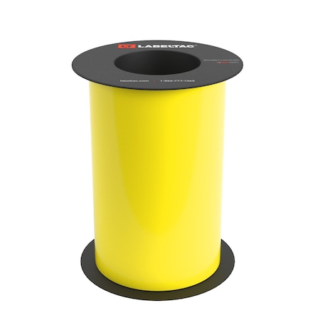 Labeltac High Performance 10-Year Vinyl Supply 8in x 75ft LTOnly, Hi-Vis Yellow LT819HP-C
