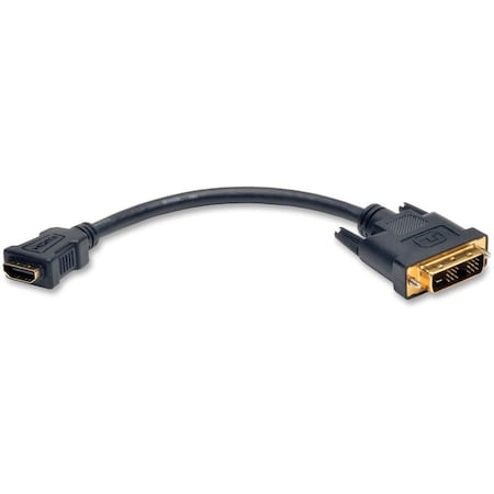 Tripp Lite HDMI to DVI Adapter, HDMI, DVI-D, F/M, 8" P130-08N