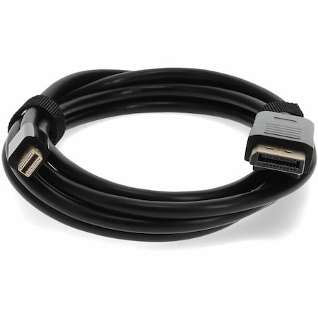 Add-On 2M MINI-DISPLAYPORT 1.1 MALE TO MALE BLACK CABLE MAX RESOLUTION UP TO 3840 MINIDP2DPMM2M