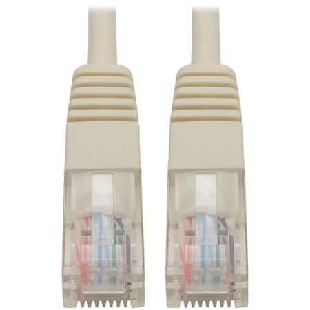 Tripp Lite Cat5e Cable, Molded, RJ45 M/M, White, 5ft N002-005-WH