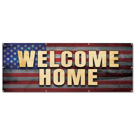 Signmission Welcome Home, 36 Inch, Banner B-96-30436