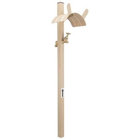 Landscapers Select Hose Stand, 150 ft Capacity, Steel, Tan, Powder-Coated, Stake Mounting HH-693