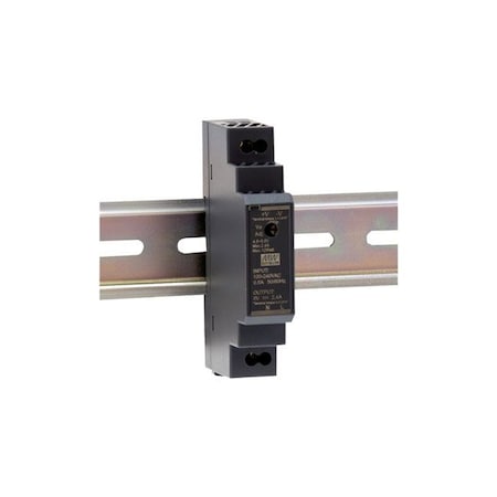 Meanwell Mean Well, AC-DC Ultra slim DIN rail power supply; Input range 85-264VAC; Output 5VDC at 2 HDR-15-5