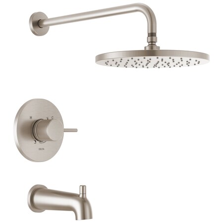 Delta Modern Monitor 14 Series Tub & Shower Trim In Spotshield Brushed Nickel T14469-SP-PP