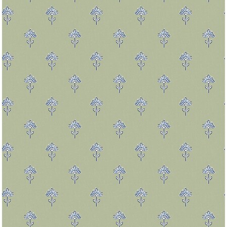 Chesapeake Surdiva Green Floral Fan Wallpaper 4148-27459
