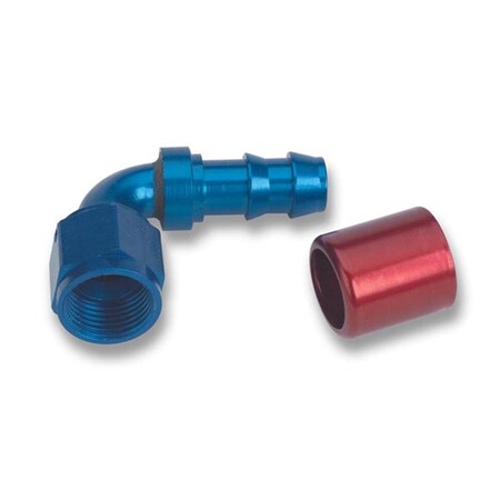 Earls 709109ERL 90 deg Super Stock -8 AN Hose End EAR709109ERL