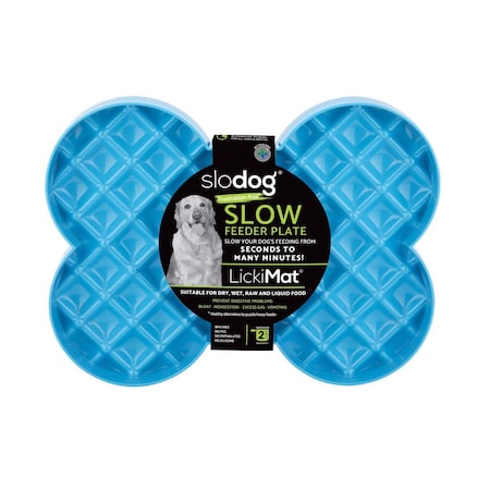 Lickimat Slodog Turquoise Puzzle Plastic Slow Feeder For Dogs SD6009TQ-DR