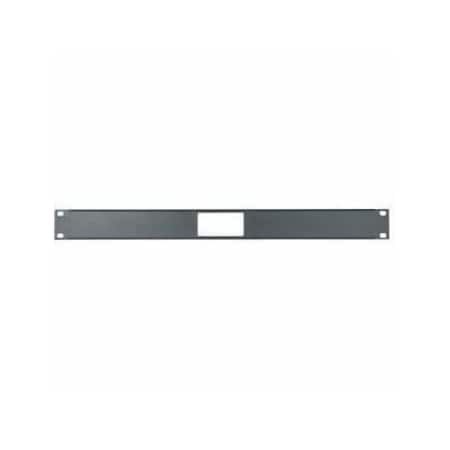 Middle Atlantic 1RU Decora Device Panel - Steel - Black Powder Coat - 1U Rack Height - 19" Width DECP-1X1