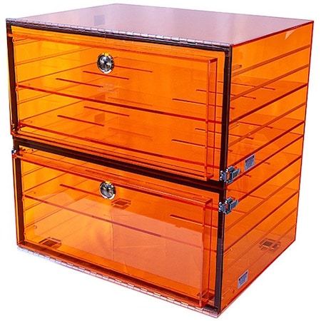 Plas-Labs Acrylic Desiccator with Gas Port, 24 in H 863-CGA/NS