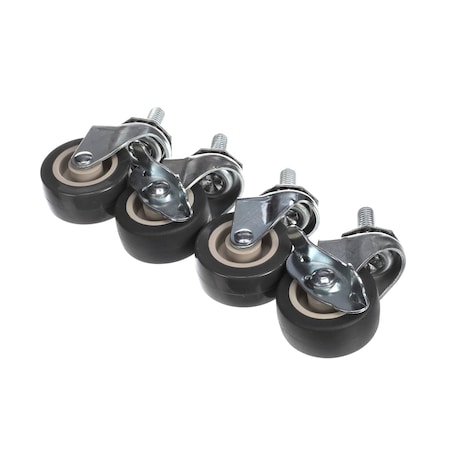Star Caster, Swivel, 2 with Brake, 2 Without Brake, Stem, 4PK 7C-3M338STSB