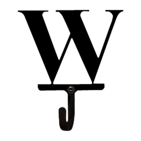 Village Wrought Iron Letter W Wall Hook Small WH-W-S