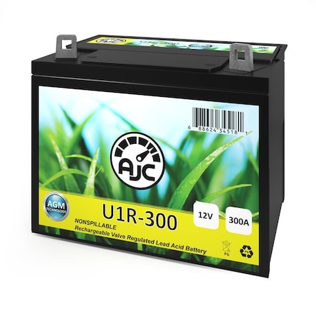 Bsc Preferred U1R Lawn Mower and Tractor Replacement Battery AJC-U1R-300