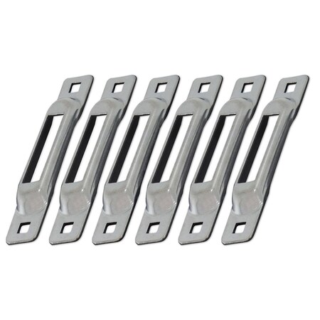 Hot House Designs E-Track Single Strap Anchors - Zinc Plated, 6PK HO2653535
