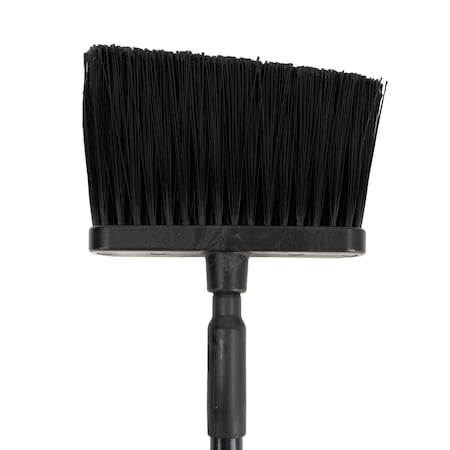 Hapco Elmar Flagged Angle Broom With 48 In Handle, Black BR052016F