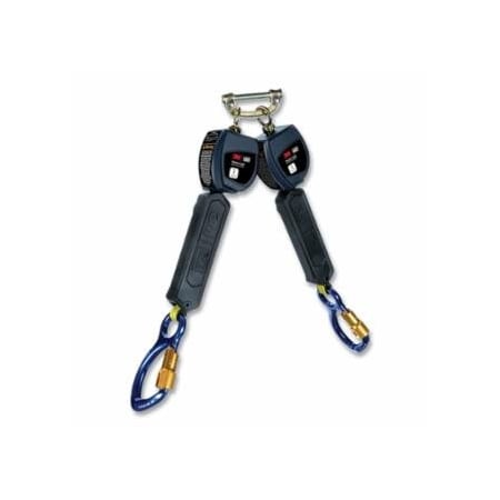 Dbi-Sala Nano-Lok, Self Retracting Lifeline, 6 ft, Web, Single Pin Top Connector, Rebar Snap Hook, 420 lb,  098-3100551