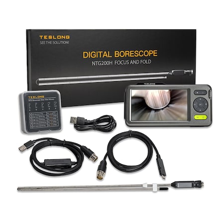 Teslong NTG200H- 26in Focus and Fold Rifle Borescope with 5-inch IPS Screen TSNTG200H-NTS500B