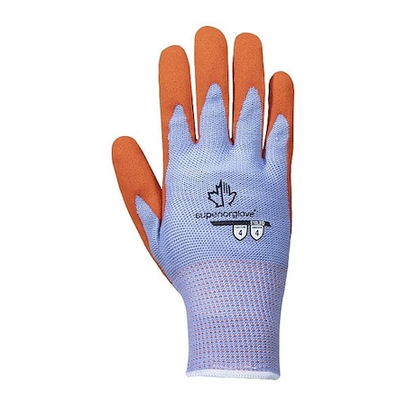 Superior Glove Knit Gloves, Cotton/Polyester, Rough Palm, Knit, Blue, 8, 12 PK S10LXQ-8